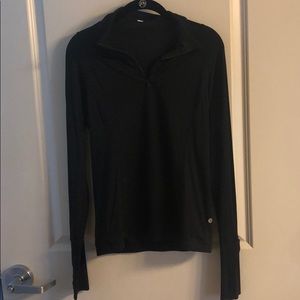 Lululemon black 1/4 zip sz 8